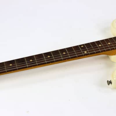 1962 Fender Jaguar Factory Custom Color OLYMPIC WHITE Pre-CBS w Original Brown Case & Strap image 13