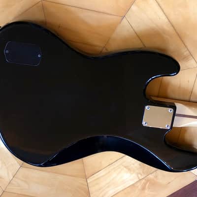 ORIGINAL 1998 FENDER JAZZ ELECTRIC ACTIVE DELUXE SERIES BASS BLACK GUITAR MEXICO image 12