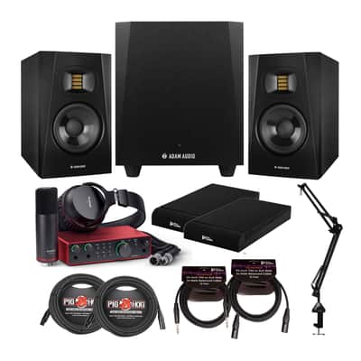 Adam Audio T5V Studio Monitor Speakers w/Powerful Active Nearfield Sound Bundle image 10
