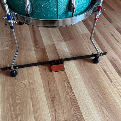 Handbuilt Cocktail Drum Kit 2008 - Turquoise Glitter image 13