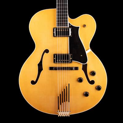 Heritage Eagle Classic Hollow Antique Natural Electric Guitar with Case image 1
