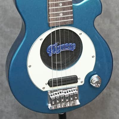 Pignose Travel Electric Guitar PGG-259 2026 - Metallic Blue with Gig Bag & Pro Setup image 1
