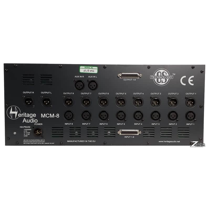 Heritage Audio MCM-8 8-Slot Powered 500 Series Rack with 10-Channel Mixer image 2