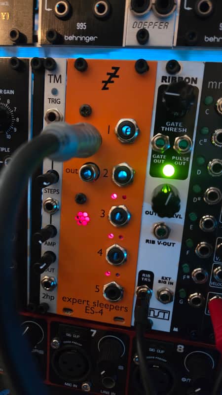 Expert Sleepers ES-4 SPDIF / CV Interface Eurorack Synth Module Orange image 1