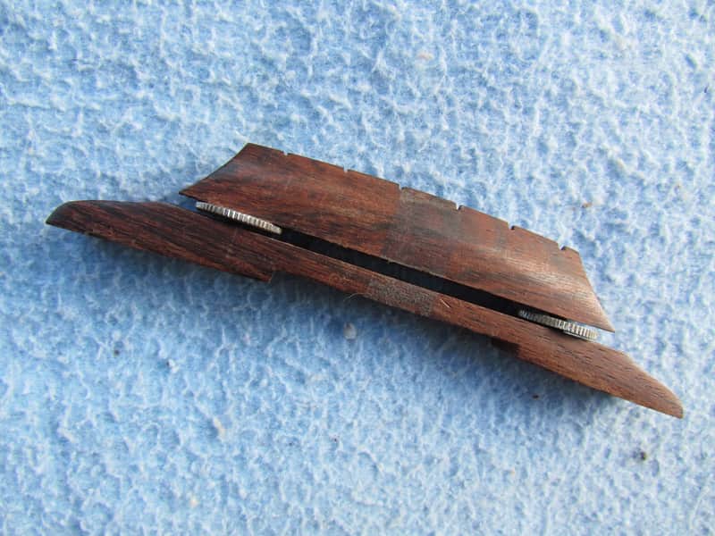 Vintage Rosewood Adjustable Archtop Bridge Cool 50's/60's Era Rosewood Archtop Bridge image 1