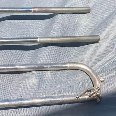 King Vintage King H. N. White "The King" Silver Trombone - Lion's Head emblem image 17