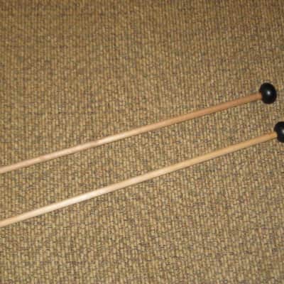 ONE pair new old stock (with packaging) Encore Mallets by Dan Lidster 103B, Oval Hard Rubber Black HEAD (unwound) /  Birch Dowel HANDLES, from around 2019, made in USA image 17