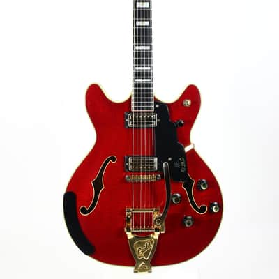 1967 Guild Starfire VI Cherry Red w Original Hard Case and Tags | Vintage 1960s Electric Guitar image 7