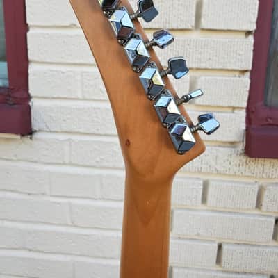 80s/90s Epiphone (Epi) Stratocaster Style Guitar MIK Black on Black w Gig Bag ~ Very Good+ Condition image 4