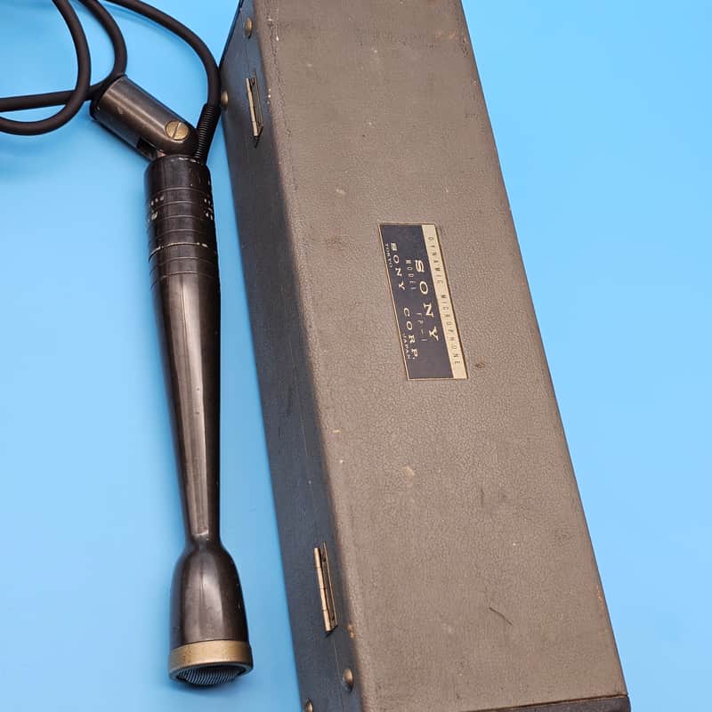 ☆Vintage 1960s Sony FP-1 Dynamic Microphone w/ Original Case