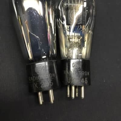 GREAT PAIR RCA UX 245 (CX345 Type 45) Amplifier Radio VACUUM TUBES Tested 129289 image 1