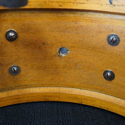Vintage 1950s Ludwig & Ludwig USA Maple/Poplar 6.5x14" Snare Drum - Black Lacquer Finish image 3