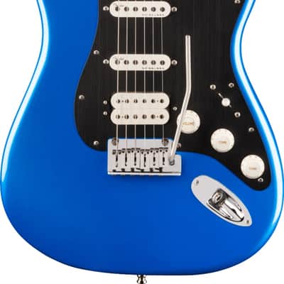 Fender American Ultra II Stratocaster Electric Guitar HSS, Ebony Fingerboard,  Noble Blue image 1