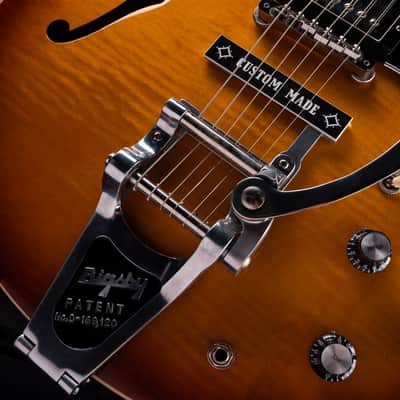 Pre-Owned 2022 Gibson ES-335 Figured Iced Tea with OHSC image 6