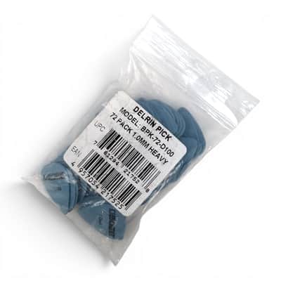BOSS BPK-72-D100 Delrin Guitar Picks 1.0 mm Heavy Made in USA (Compare with Tortex Blue), 72-Pack image 5