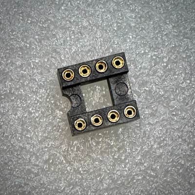 Japan Radio Company JRC 4558D Chip with Chip Socket - Ibanez Tube Screamer Chip image 2