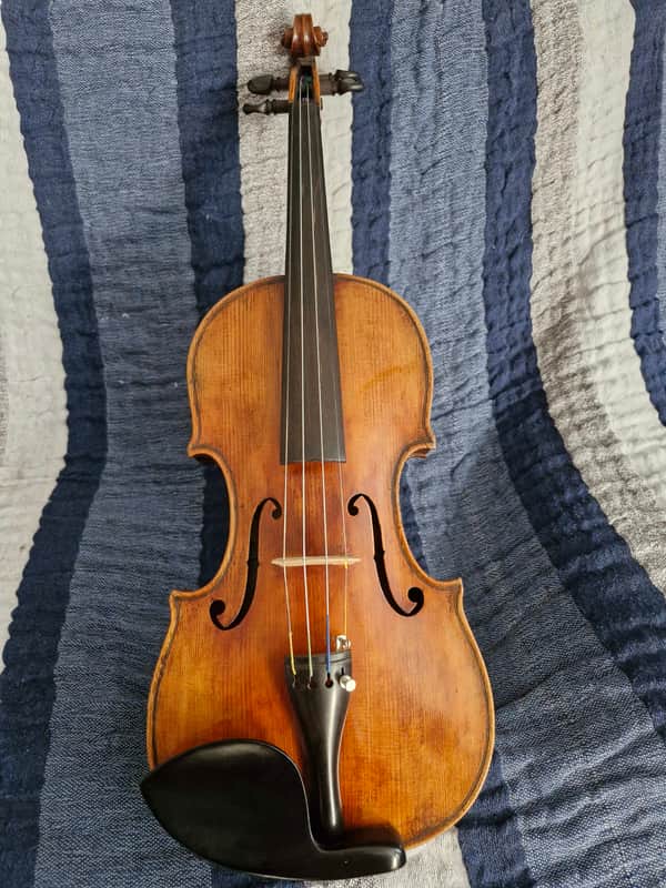 Carlo Anselmo northern Italy Handmade stradavarious copy antique - brown varnish 4/4 image 1