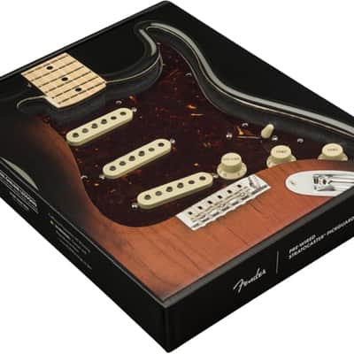 Fender Pre-Wired Strat Pickguard, Tex-Mex SSS, Tortoise Shell 11 Hole PG image 7