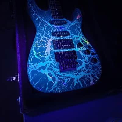 1980's Kramer American Pacer II 1989 guitar Holoflash Crackle Floyd Seymour Duncans VIDEO WOW image 24