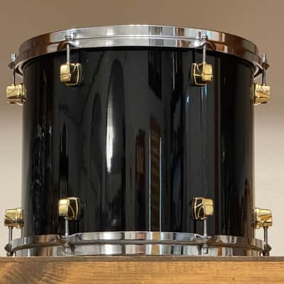 1990's Yamaha Maple Custom 10/12/13/16/22 Black Lacquer Drum Kit image 24