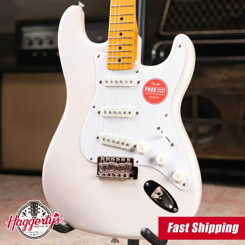 Squier Classic Vibe '50s Stratocaster Electric Guitar - White Blonde image 1