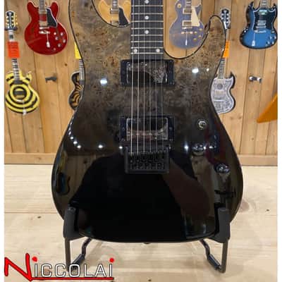 Schecter C-1 STANDARD BLACK FADE BURST BURL image 2