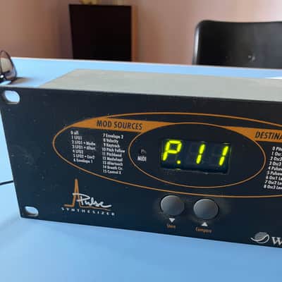 Waldorf Pulse Rackmount Synthesizer 1995 - Blue image 3