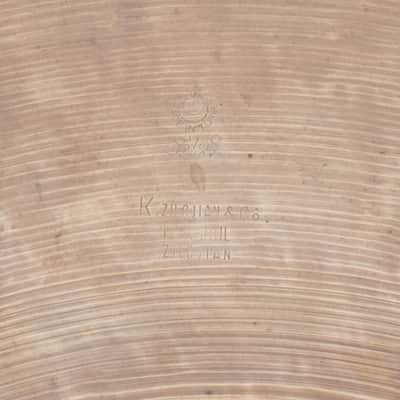 ZILDJIAN | K ISTANBUL | OLD STAMP | RIDE | 18" |-18" image 5