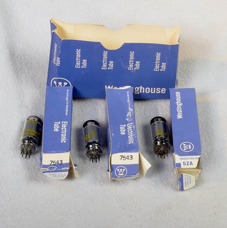 Westinghouse 7543/ 6AU6 NOS (3) Test strong image 1