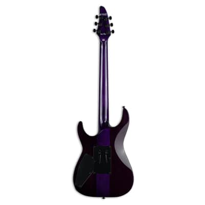 ESP LTD Andy LaRocque ALR-II QM Signature Electric Guitar - See Thru Purple image 8