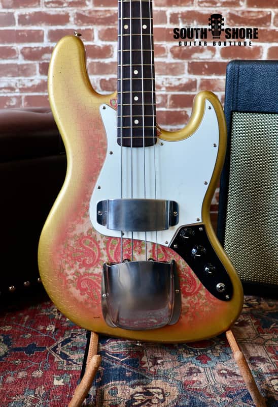 Berly J Bass - Pink/Gold Paisley. NEW (Authorized Dealer) image 1