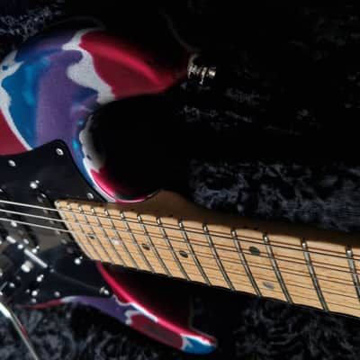James Tyler Studio Elite Custom Shop 2003 Birdseyes Mapple neck - Psychedelic Vomit image 13