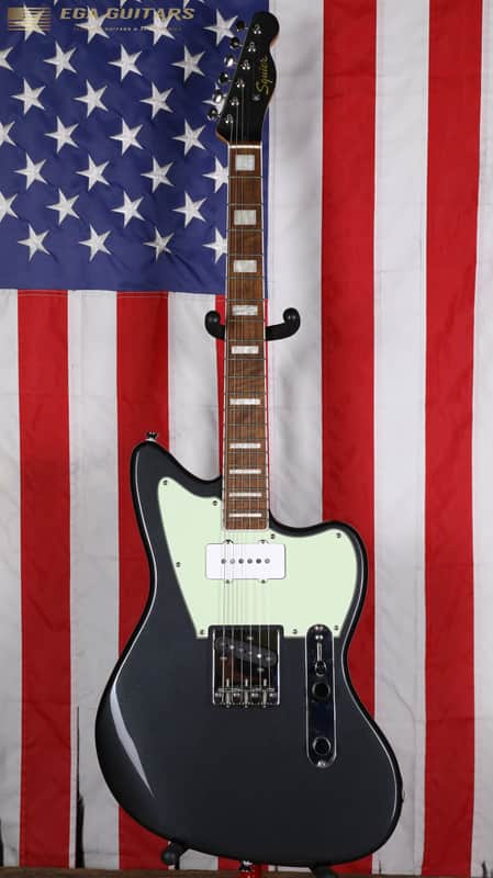 Squier Paranormal Offset Telecaster SJ - Charcoal Frost Metallic image 1