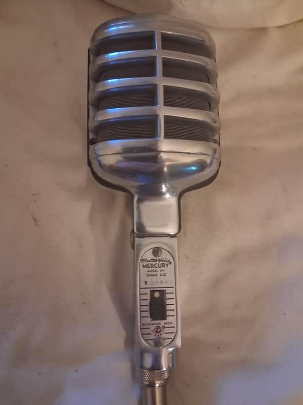Electro-Voice 911 Mercury Omnidirectional Crystal Microphone 1950 - 1969 - Chrome image 1