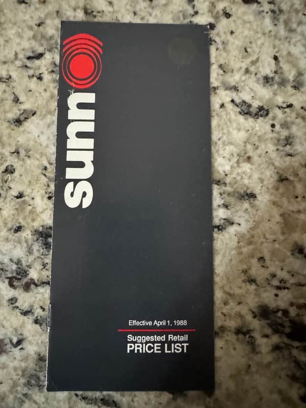 Sunn Price List