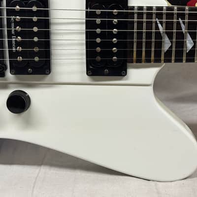Hamer USA Firebird II 2 Guitar with Case 1980s - White image 6