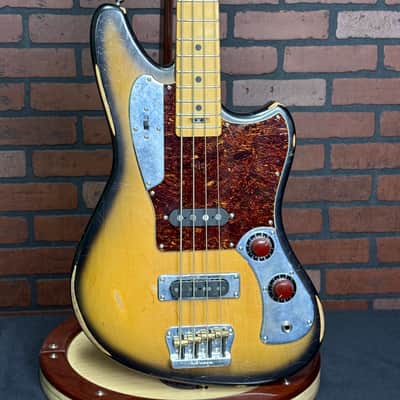 Woodcraft Electric Guitars Retro-Modified Bobcat 4 Relic Sunburst Custom Bass 34" Scale image 3