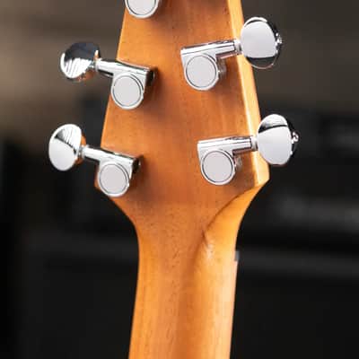 Powers Electric A-Type PF42 Hollow Body Guitar - Continental Orange with Gig Bag image 7