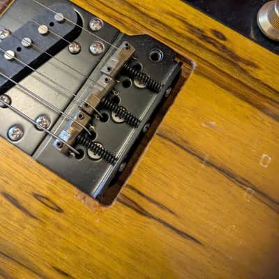 Warmoth/Fender Telecaster Black Korina image 16