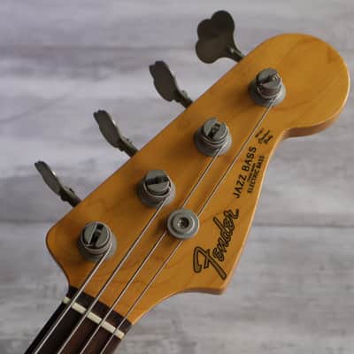 1993 Fender Japan JB62-FL '62 Reissue Jaco Fretless Jazz Bass (Sunburst) image 2