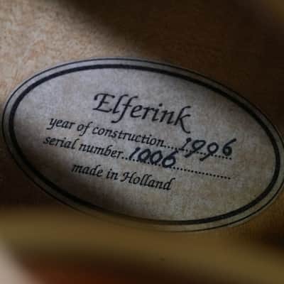 Elferink Excalibur Archtop Spruce Flamed Maple Natural 1996 image 11
