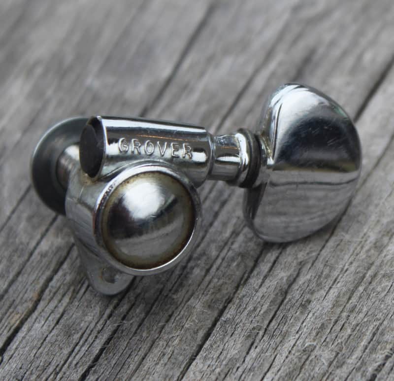 Vintage 1970's Gibson Milk Bottle Grover Rotomatic Tuner Bass Side Chrome (02173) image 1