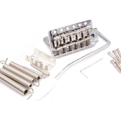 Tone Ninja 6 Point Strat-style Tremolo kit, Steel Saddles, 40mm block, Chrome image 1