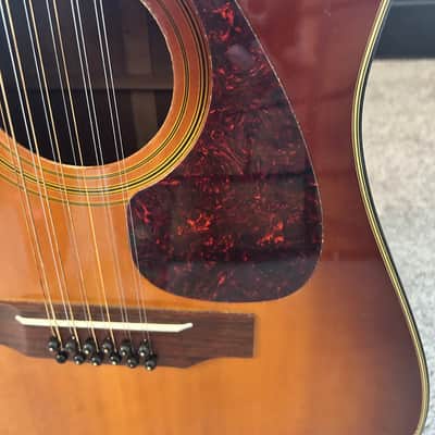 Washburn 12-String Dreadnought Acoustic Sunburst w/ Hard Case image 5