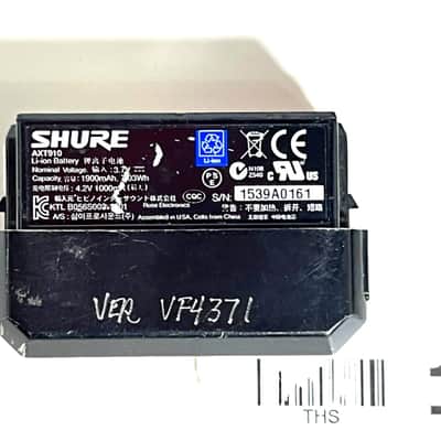 Shure AXT901 Battery Charging Module W/2 Batteries (AXT910) #17666 (One)THS image 3
