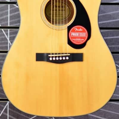 Fender Classic Design CD-60SCE Dreadnought Natural Electro Acoustic Guitar image 6