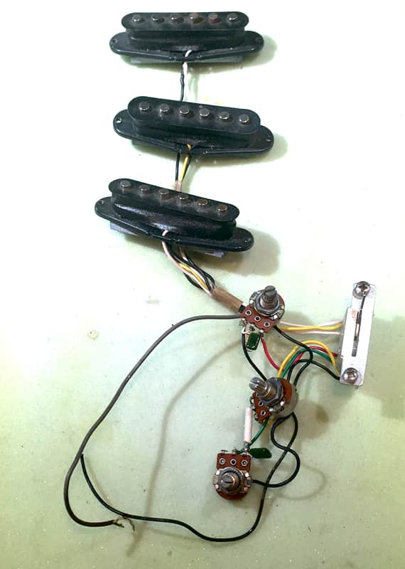 Vintage True Relic Fender Squier Strat Guitar Pickups Set Stratocaster + Wiring image 1