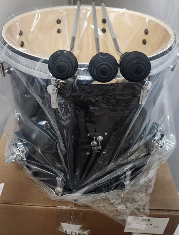 Sonor SQ1 *Discontinued* 16x15" GT Black Floor Tom Drum w/Legs | World Ship image 1