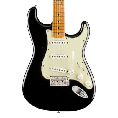 Fender Vintera II Road Worn '60s Stratocaster - Black w/Maple FB image 1