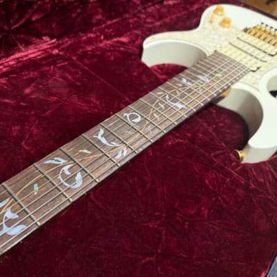 Ibanez JEM7V7-WH 7 String JEM Rare Steve Vai Signature 2013 - 2016 - White image 4
